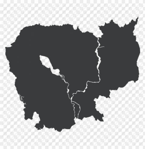 cambodia map Clear Background PNG Isolation