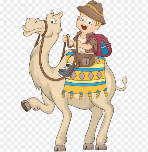camel & camel clipart free download - ride a camel cartoo PNG Image Isolated with Clear Transparency
