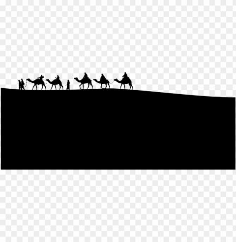 camel train caravan desert computer icons - free camel silhouette Clear PNG image