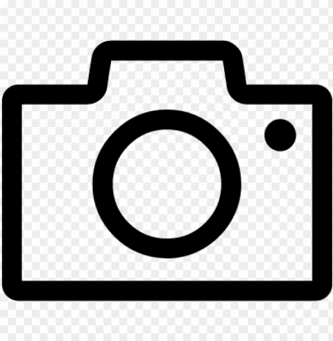 camera outline vector - camera icon white Transparent PNG Artwork with Isolated Subject