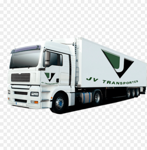 caminhao - white semi truck Clear image PNG