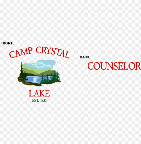 camp crystal lake - camp crystal lake logo PNG transparent pictures for editing