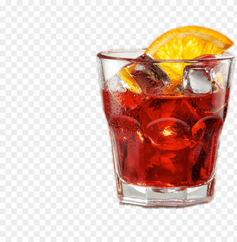 campari glass - cocktail Clear Background PNG with Isolation