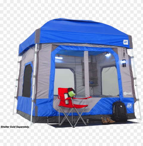camping cube - e-z up camping cube 54 instant shelter pop up tent Clear Background PNG Isolated Element Detail