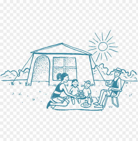 camping - illustratio PNG images for editing