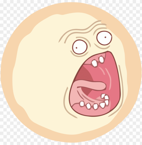 can we add screaming sun to the sub - screaming sun rick and morty Isolated Character with Transparent Background PNG