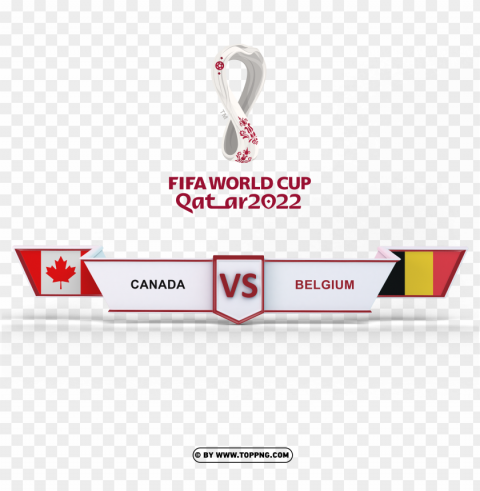 canada vs belgium fifa world cup 2022 transparent ClearCut Background Isolated PNG Design