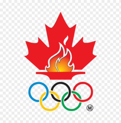 canadian olympic team logo vector PNG for design