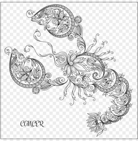 cancer astro polarity - zodiac cancer coloring pages PNG transparent photos vast collection