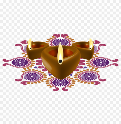 candle and flowers diwali PNG graphics with alpha transparency bundle