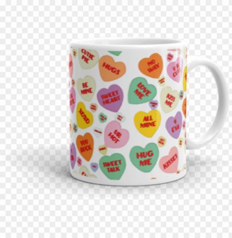 candy conversation hearts mug - mu PNG files with no background bundle PNG transparent with Clear Background ID 87274455