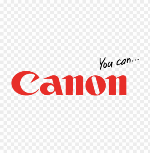 canon you can logo vector free PNG Image Isolated on Transparent Backdrop
