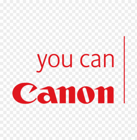 canon you can vector logo Isolated Object on Transparent Background in PNG