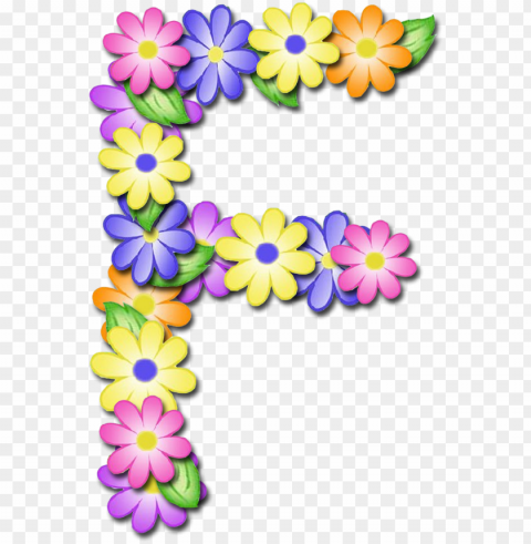 cap letter f ge - letter s flower Transparent PNG images for printing