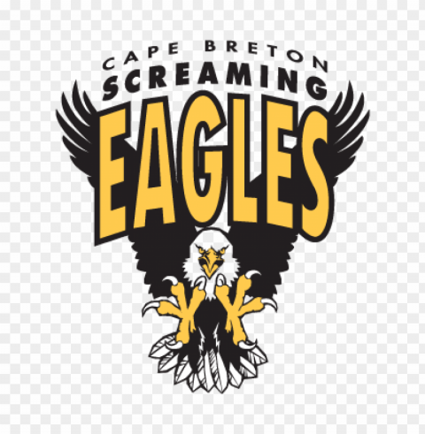 cape breton screaming eagles logo vector PNG for use