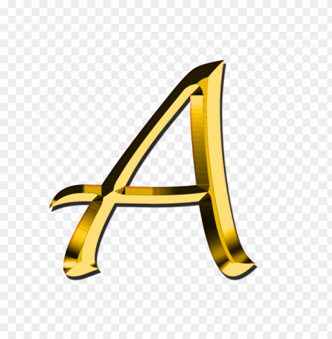 capital letter a Isolated Artwork on Transparent PNG