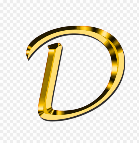 capital letter d Isolated Character with Clear Background PNG