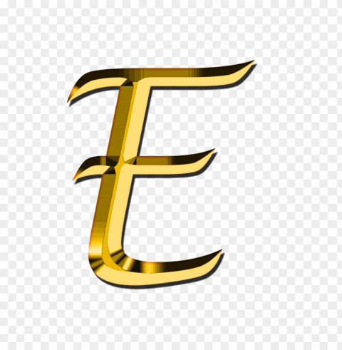 capital letter e Isolated Design Element in HighQuality PNG