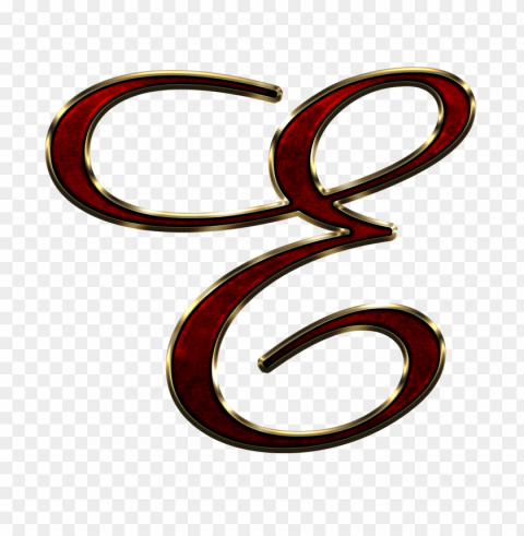 capital letter e red Isolated Design Element in PNG Format