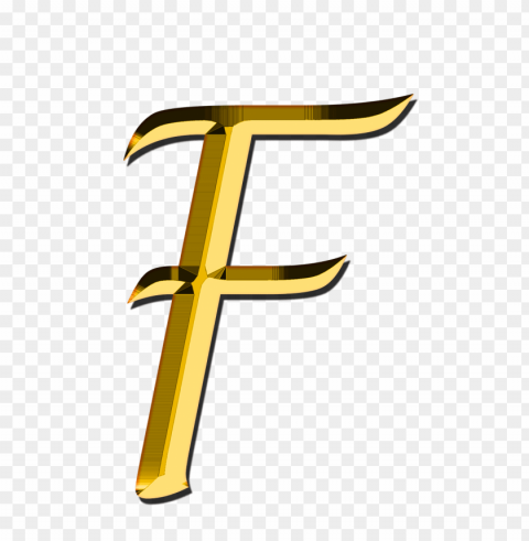 capital letter f Isolated Design Element in Transparent PNG