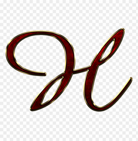 Capital Letter H Red Isolated Element On HighQuality PNG