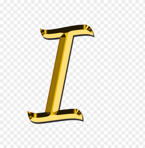 capital letter i Isolated Element on Transparent PNG