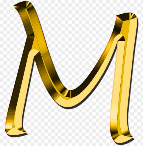 capital letter m - letter m gold PNG images no background