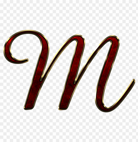 capital letter m red Transparent PNG image