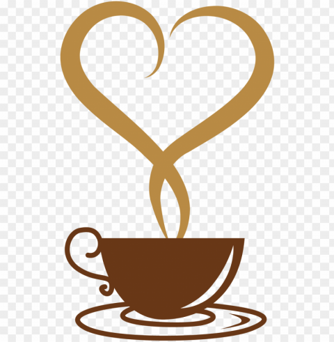 cappuccino clipart coffee heart - coffee cup clip art Transparent Background Isolated PNG Character