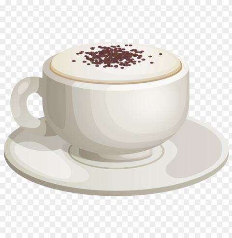 cappuccino food Clear Background PNG Isolation
