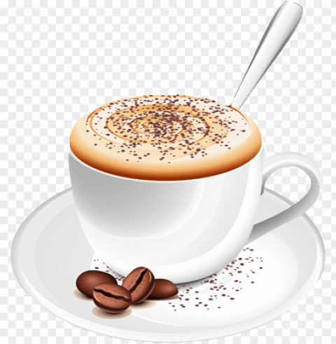 cappuccino food no Clear Background PNG Isolated Graphic