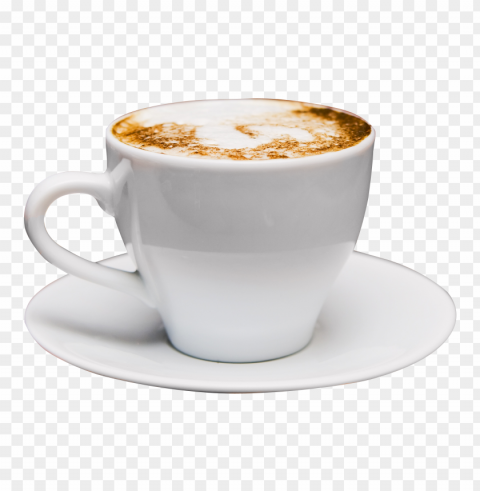 Cappuccino Food Image Clear Background PNG Isolated Subject