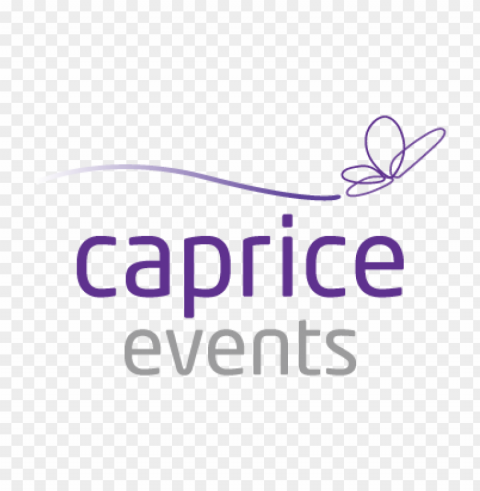 caprice events logo vector free download PNG Graphic Isolated on Clear Backdrop