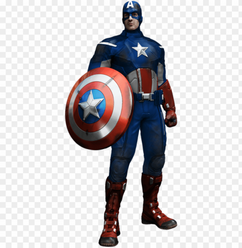 Captain America Transparent PNG Isolated Subject