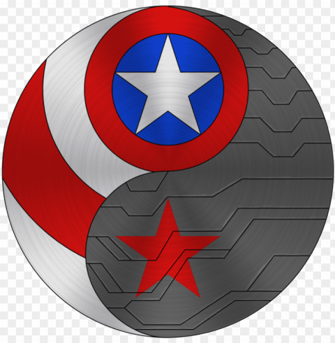 captain america winter soldier logo - captain america the winter soldier shield toys Transparent PNG download