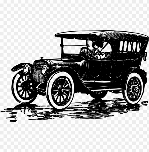 car ford model t clip art - old car Isolated Item on Transparent PNG