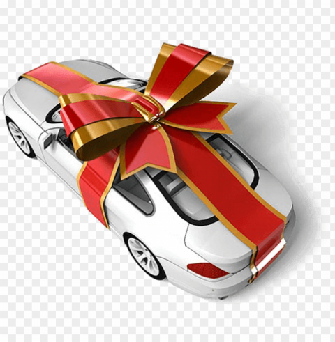 Car In Gift Wrap - Car Gift Wrap Free PNG Images With Transparent Background