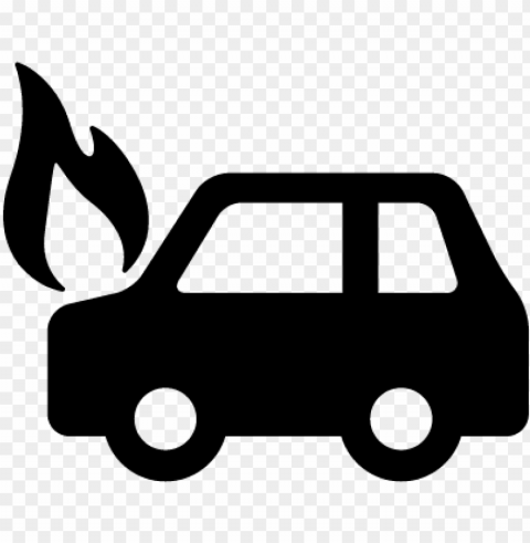 car on fire vector - air pollution icon PNG for personal use