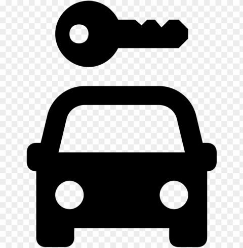 car rental icon Transparent PNG Isolated Element with Clarity