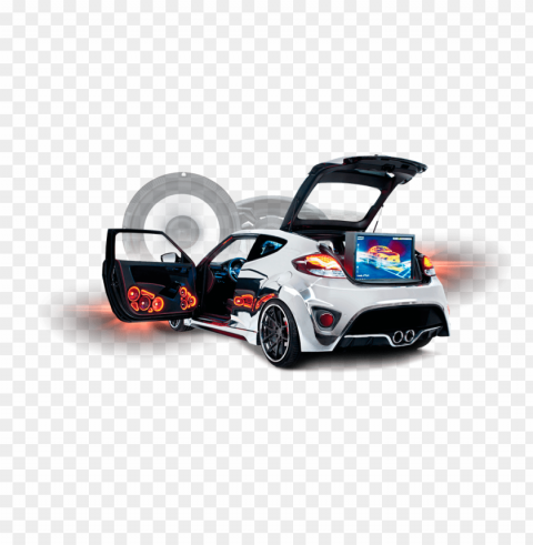 car vehicle audio stereophonic sound Isolated Illustration with Clear Background PNG