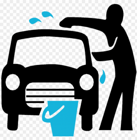 car washing clip art Isolated Artwork on Transparent PNG