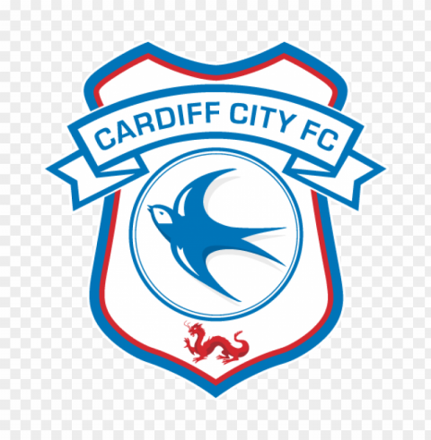 cardiff city fc logo vector PNG with transparent bg