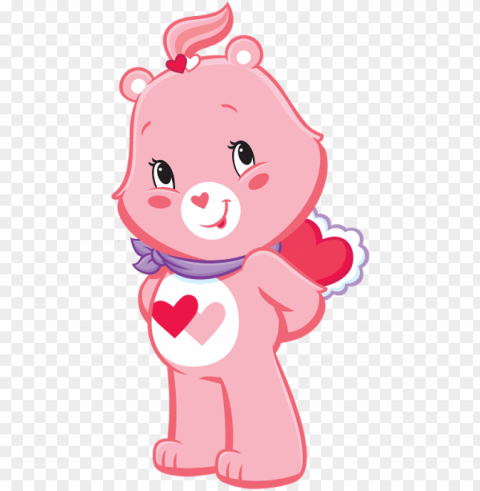 care bears 2006 's - care bear pink Isolated Subject on Clear Background PNG