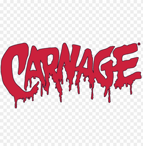 carnage logo PNG with no bg