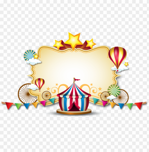 carnival banner PNG Graphic with Clear Background Isolation