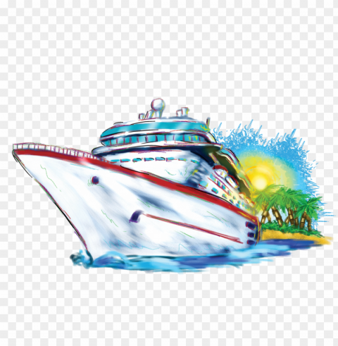 carnival cruise Isolated Character with Transparent Background PNG