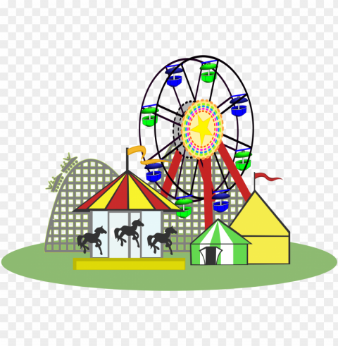 carnival rides Transparent Background PNG Isolated Character