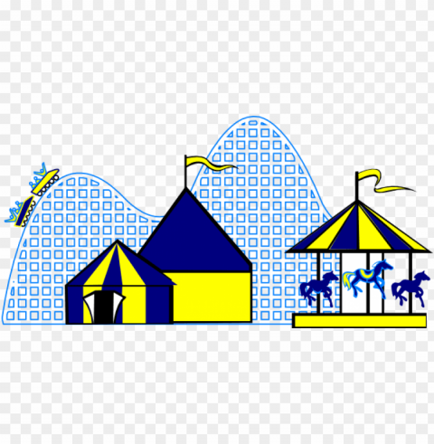 carnival rides Transparent Background PNG Isolated Pattern