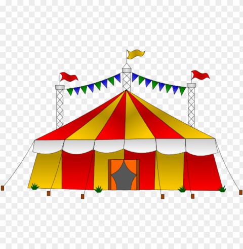 carnival tent PNG Graphic Isolated on Clear Backdrop