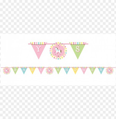 carousel baby shower ribbon banner Clear Background PNG Isolated Subject